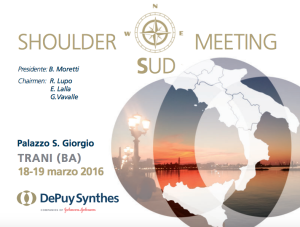 Chirurgia della Spalla d’eccellenza, se ne parla a Trani (18-19 marzo)