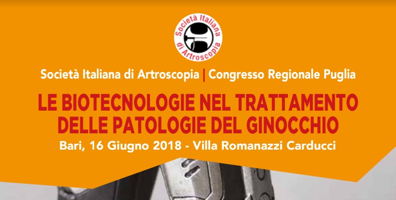 Giovanni Vavalle tra i relatori del congresso regionale della Società Italiana di Artroscopia